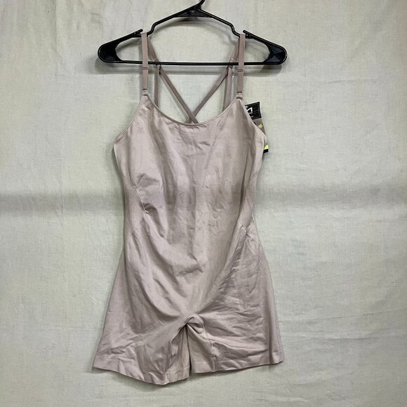 Maidenform Women's XL Blush Shapewear Seamless Mid Thigh Bodysuit Light Shaping - Picture 4 of 15